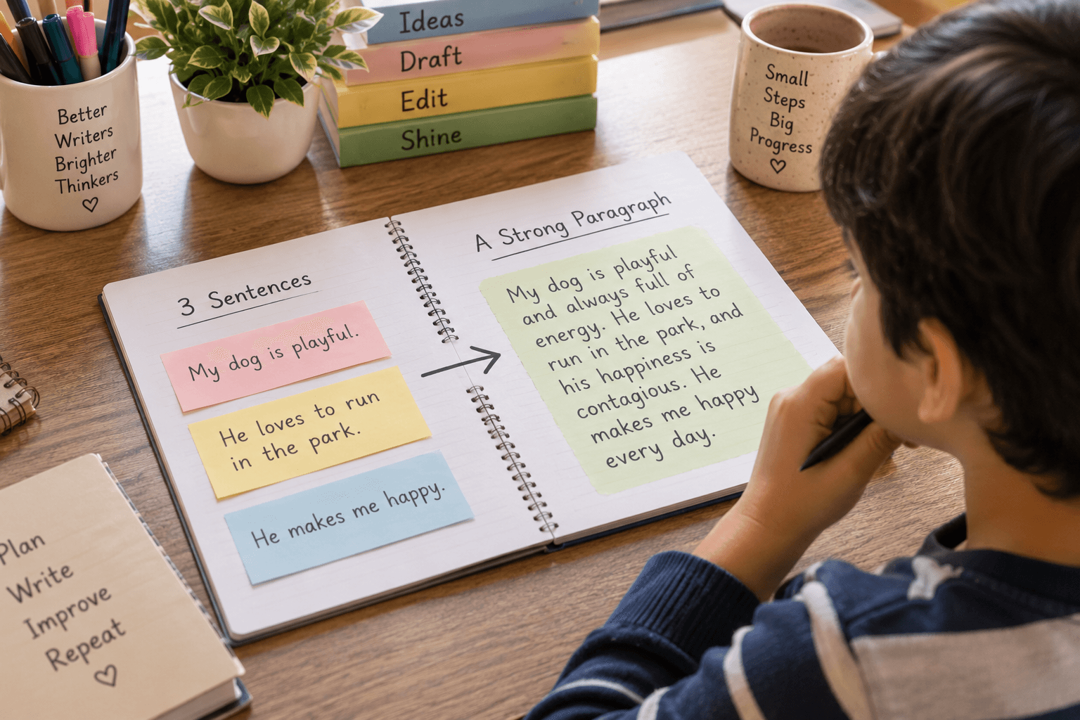 Beyond Three Sentences: How Children Learn to Build Strong Paragraphs