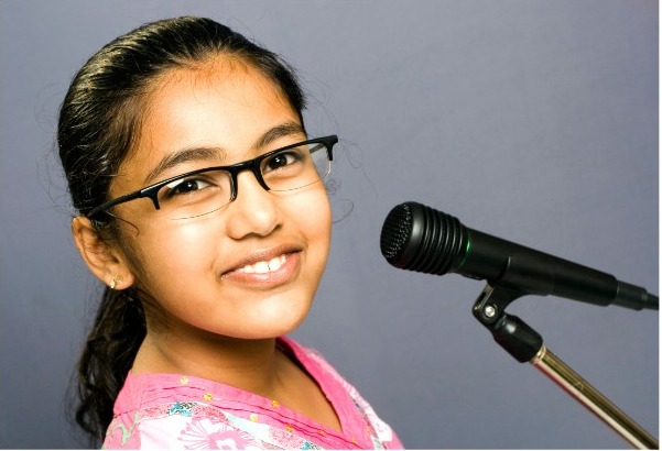 A child ready to speak